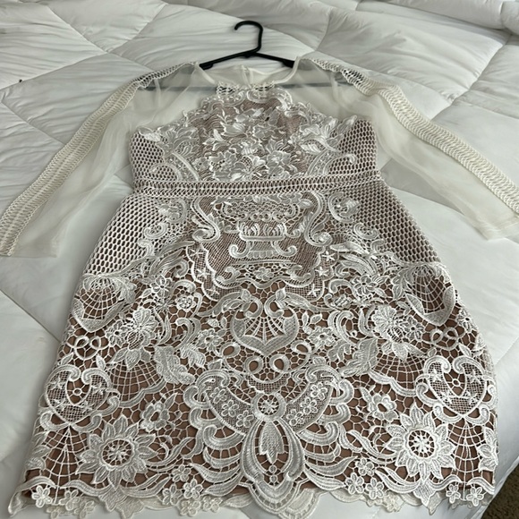 L’atise by Amy cream color dress - Picture 1 of 4